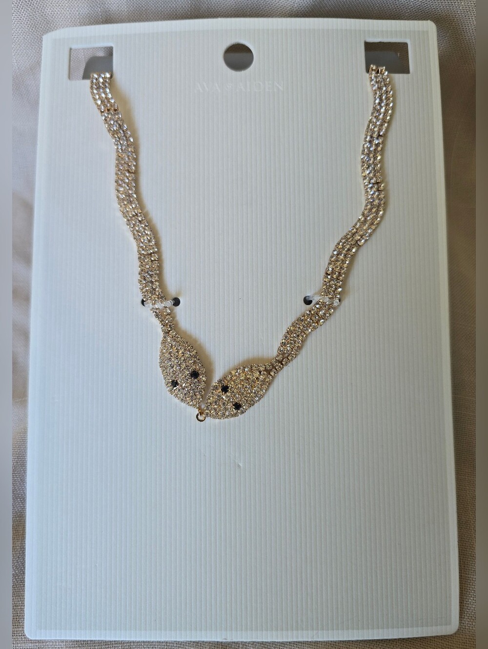 SNAKE STUDDED NECKLACE